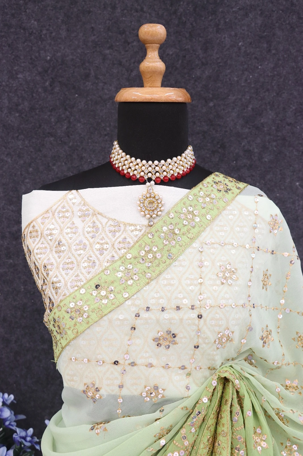 Vardan Ethnic Bt-390 Soft Georgette Wholesale Fancy Sarees — Wholesale Sarees, MPA wholesale from Surat - Gallery Image 3